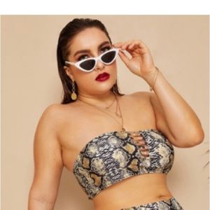 SHEIN Snake Tube Top